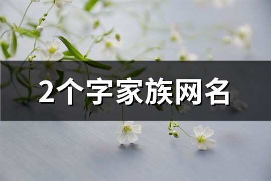 2個(gè)字家族網(wǎng)名(共416個(gè))