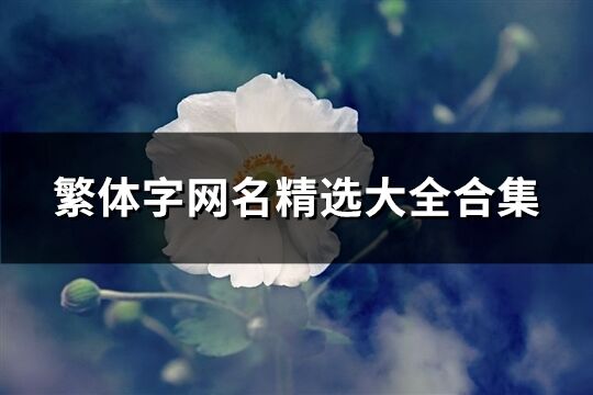 繁體字網名精選大全合集(共434個)