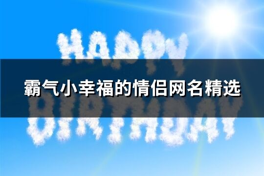 霸氣小幸福的情侶網名精選(338個)