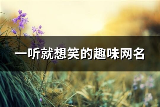 一聽就想笑的趣味網名(優選118個)