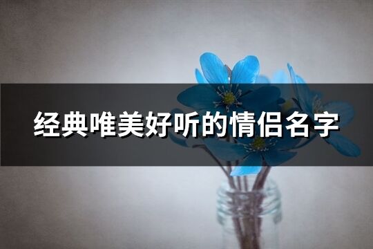 經典唯美好聽的情侶名字(精選119個)