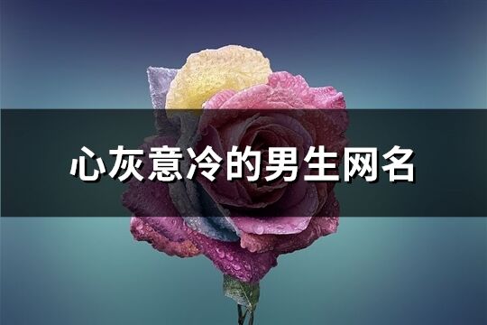 心灰意冷的男生網名(優選218個)