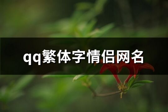 qq繁體字情侶網名(共61個)