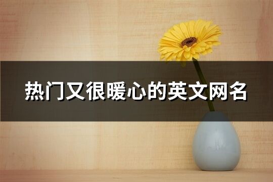 熱門又很暖心的英文網名(共111個)