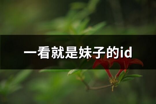 一看就是妹子的id(優(yōu)選225個)