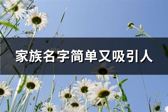 家族名字簡單又吸引人(精選118個)