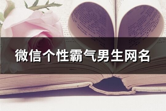 微信個性霸氣男生網(wǎng)名(465個)