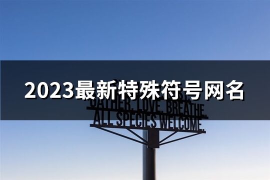 2023最新特殊符號網(wǎng)名(共263個(gè))