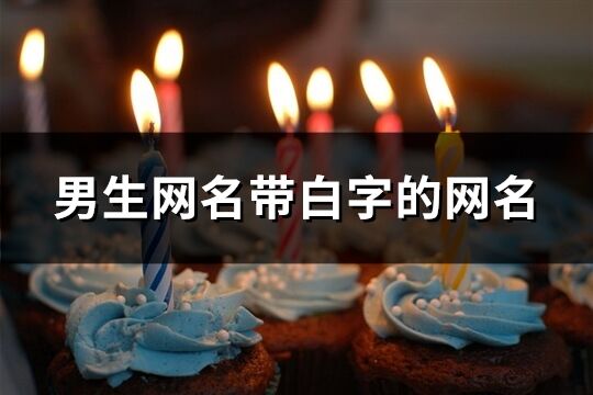 男生網名帶白字的網名(精選132個)