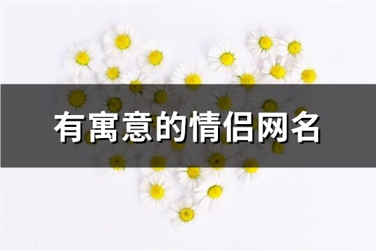有寓意的情侶網名(74個)