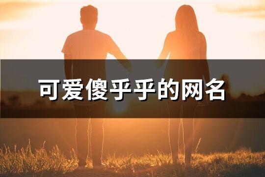 可愛傻乎乎的網名(精選127個)