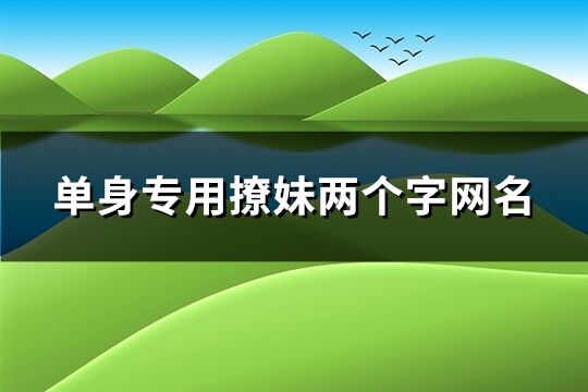 單身專用撩妹兩個字網名(精選62個)