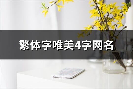 繁體字唯美4字網(wǎng)名(精選656個)
