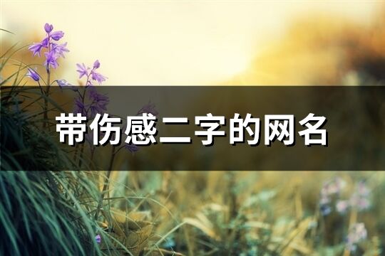帶傷感二字的網名(精選1364個)