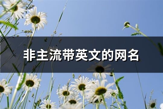 非主流帶英文的網名(精選238個)