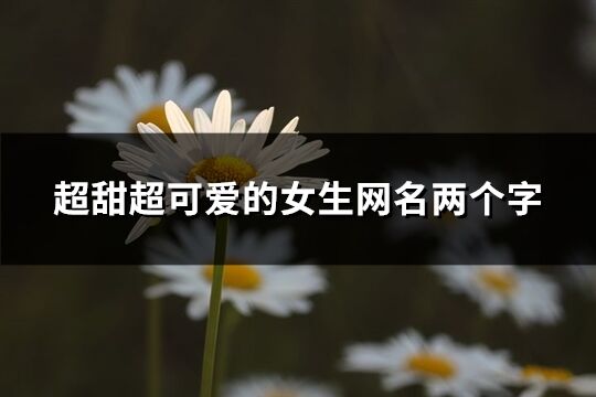 超甜超可愛的女生網名兩個字(精選1265個)