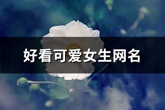 好看可愛女生網名(精選1196個)