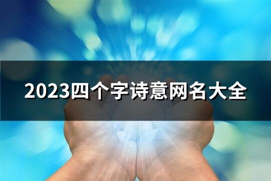 2023四個字詩意網名大全(精選53個) 2023四個字詩意網名大全(精選53個)