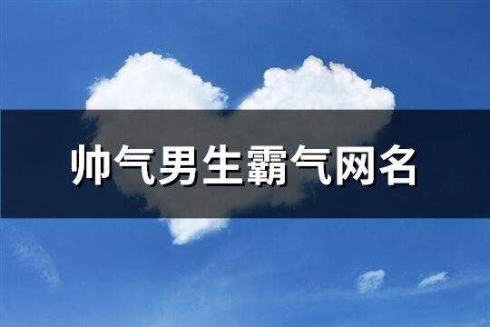 帥氣男生霸氣網名(精選988個)