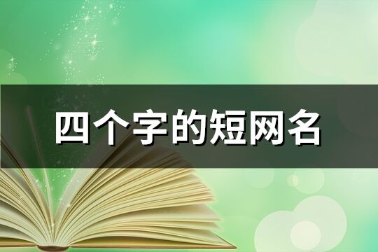 四個字的短網(wǎng)名(共2773個)