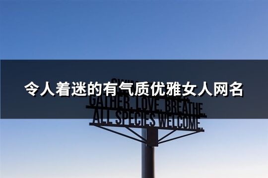 令人著迷的有氣質優(yōu)雅女人網名(共947個)