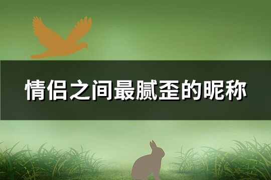 情侶之間最膩歪的昵稱(優選109個)
