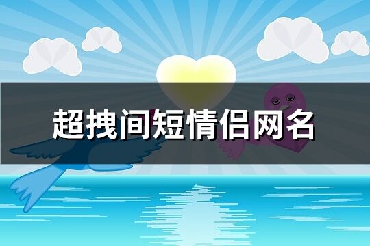 超拽間短情侶網(wǎng)名(優(yōu)選312個)