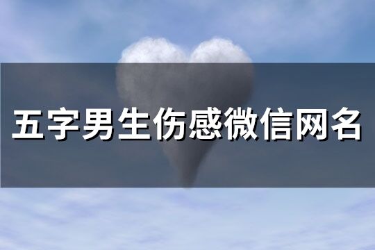 五字男生傷感微信網(wǎng)名(優(yōu)選125個(gè))