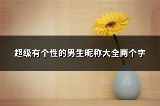 超級(jí)有個(gè)性的男生昵稱大全兩個(gè)字(優(yōu)選1083個(gè))