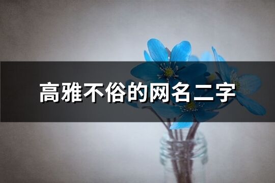 高雅不俗的網(wǎng)名二字(共307個(gè))