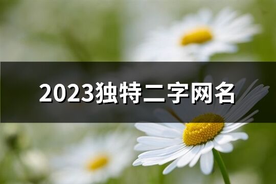2023獨特二字網名(精選1517個)