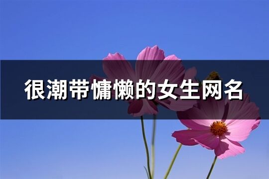 很潮帶慵懶的女生網名(371個)