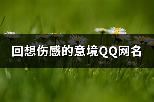 回想傷感的意境QQ網名(共100個)