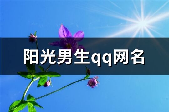 陽光男生qq網(wǎng)名(精選284個)