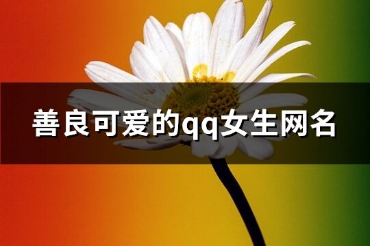 善良可愛的qq女生網(wǎng)名(546個(gè))