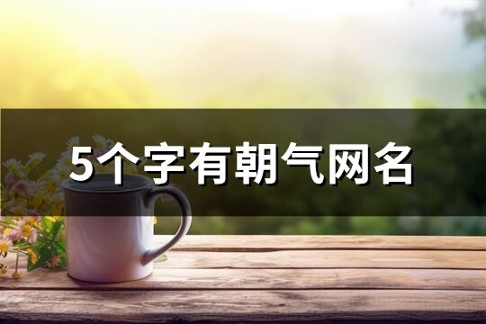 5個字有朝氣網(wǎng)名(精選427個)