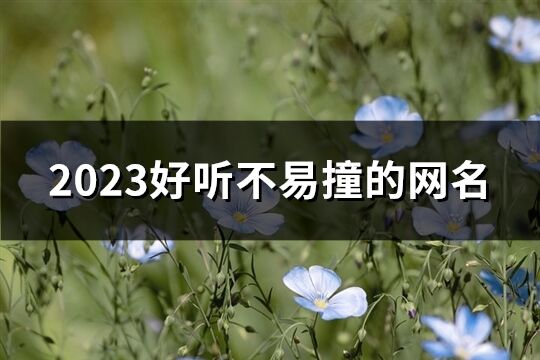 2023好聽不易撞的網名(精選537個)