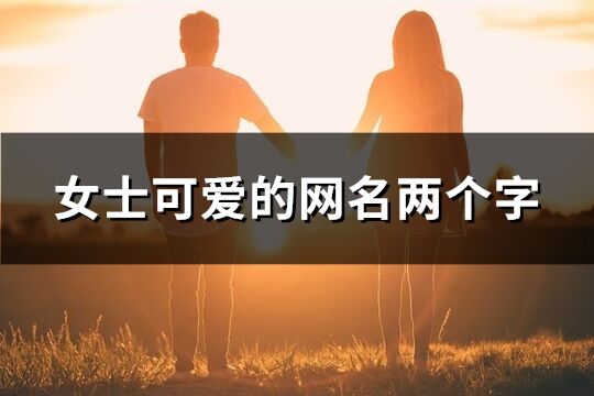 女士可愛的網名兩個字(精選1059個)