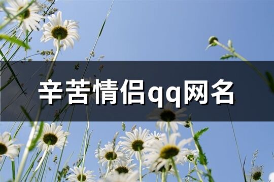 辛苦情侶qq網(wǎng)名(優(yōu)選139個(gè))