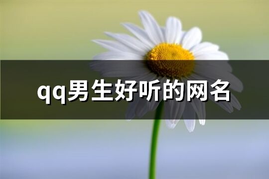 qq男生好聽的網(wǎng)名(優(yōu)選610個(gè))