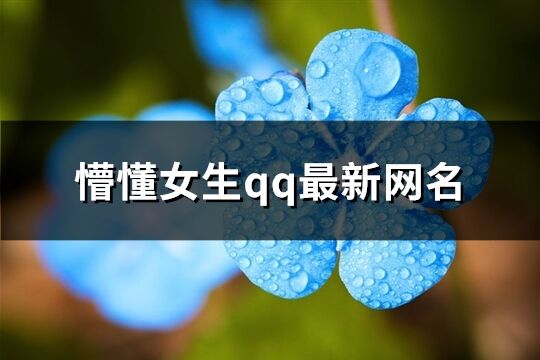 懵懂女生qq最新網名(優選514個)