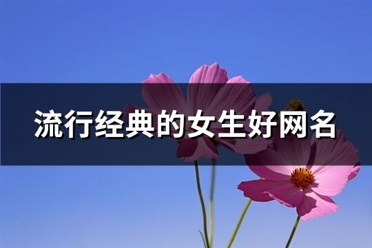 流行經典的女生好網名(精選483個)