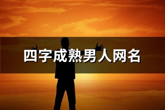四字成熟男人網名(共694個)