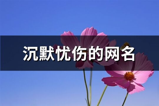 沉默憂傷的網名(優選217個)