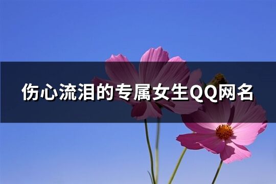 傷心流淚的專屬女生QQ網名(優選238個)