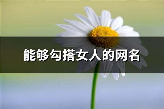 能夠勾搭女人的網名(優選163個)