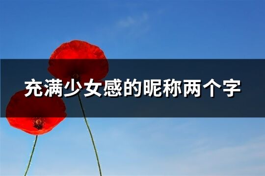 充滿少女感的昵稱兩個字(共215個)