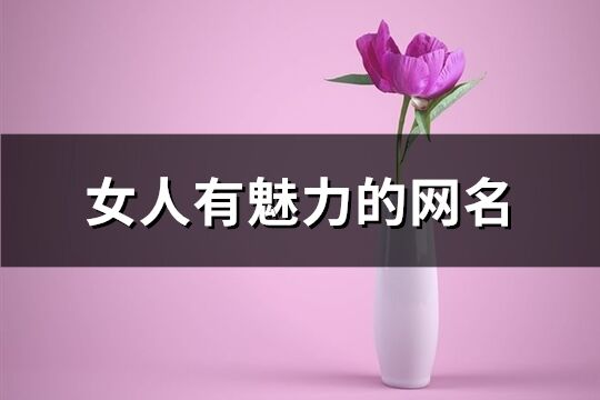 女人有魅力的網(wǎng)名(共322個)