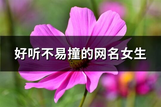 好聽不易撞的網名女生(優選257個)