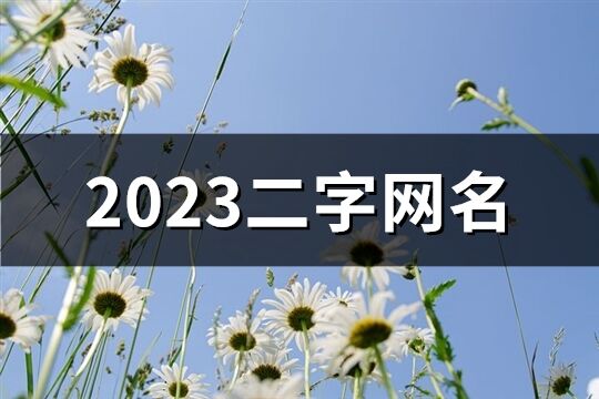 2023二字網名(1603個)